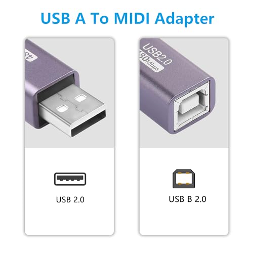 USB A to B Adapter USB 2.0 Printerkabel Een Plug to B aansluiting voor printers, scanner, fax en meer