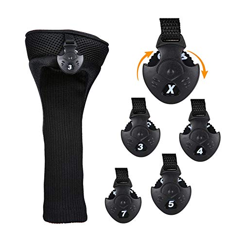 3Pcs/Set Golf Driver Hout Hoofd Club Covers Uitrusting Pole Beschermende Mouw Professinal Golf Putter Hoofd Beschermers 5