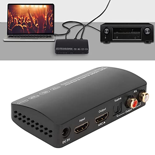 Hdmi o Extractor Bluetooth o Extractor o Extractor 4K 60Hz Hdr SynC-Hronous Arc o Splitter met 5.0 Bluetooth Transmitter voor Cfor OMPUTER 3