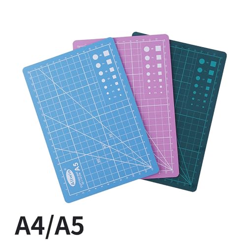Snijmat A5, PVC Self Healing Cutting Mat Board Craft Mat voor het naaien Quilten Crafting (Blauw) 5