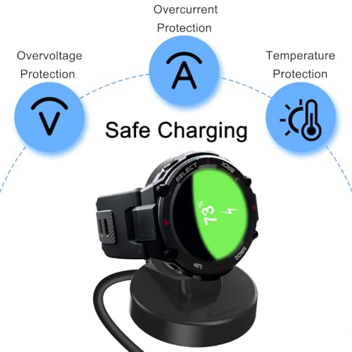 Oplaadstation Compatibel met Amazfit GTR GTS T-REX Smart Horloge, opladen Dock Charging Kabel, Stand, Charger houder met USB-kabel, Removable horloge Charging Kabel, Vervanging voor 4