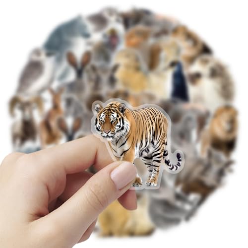 Tierwelt 50 stuks Afrikaanse dieren Vinyl Stickers Set Auto Motorfiets Fiets Skateboard Snowboard Bagage Laptop Koffer Helm Motorfiets Computer 3