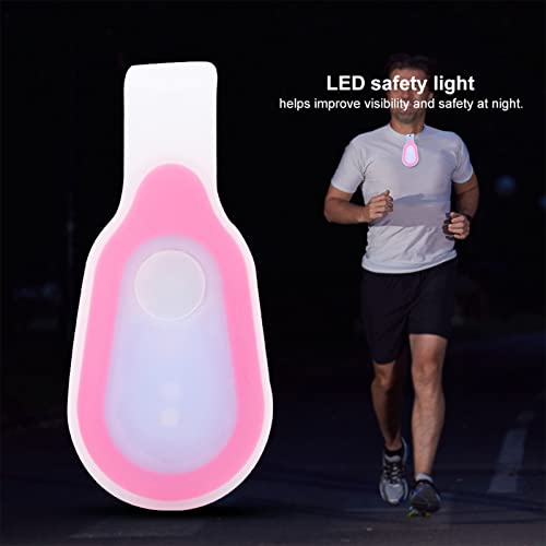 Magnetische klemlamp Hoge zichtbaarheid Klemlamp voor Nachtlus Hondenhalsband Clip Lamp Siliconen Mini Projector Portable Ingebouwde Elektronische Noodlamp (Roze) 3