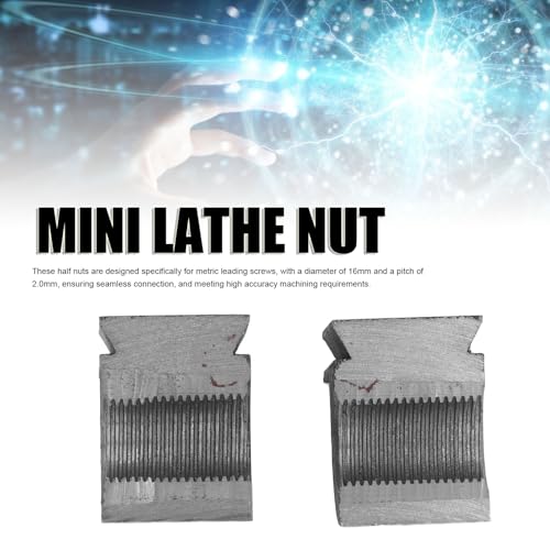 Split Type Nut, 2S 1.5 Mmhaal Halve Nut voor Metrische Leading Schroef, Boven- en Onder Halve Nut Opening, Compatibel met 0618 CJ18 CJ0618A 7x12 7x14 0618-3b 5