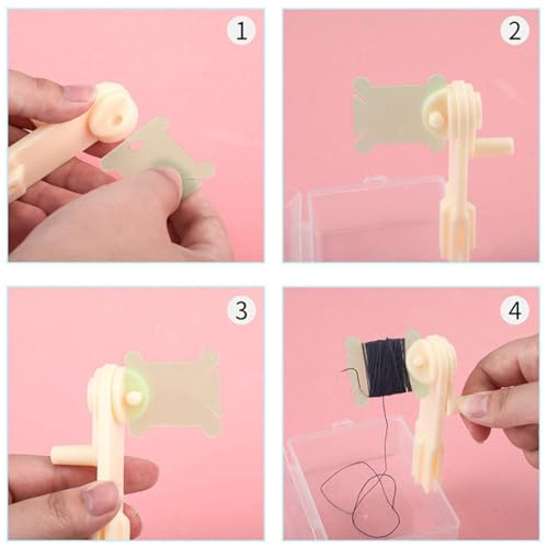 Zee borduurdraad met 24 Compartiments, Opbergdoos, Borduur Thread Spools met Garen Wrapper voor DIY Crafts Naaien 5