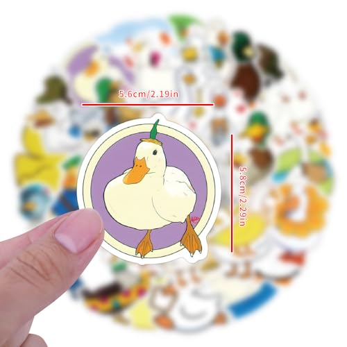 Duck Sticker set Stickers voor tieners Volwassenen 50 stuks Duck Waterproof Vinylstickers Automotor Fiets Skateboard Snowboard Bagage Laptop Koffer Helm Motorfiets Computer 3