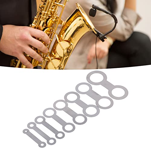 Saxofoon Pad Reparatie Kit, 8 PCS Saxofoon Lederen Pads Reparatie Gereedschap Lichtgewicht Metaal voor onderhoud 5