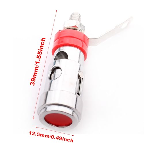 Verpakking van 10 speakerterminalconnectoren Banana Plug Audio Speaker Terminal Banana Jack. Panel Mount Speaker Terminal Push Spring Binding Post Type 3