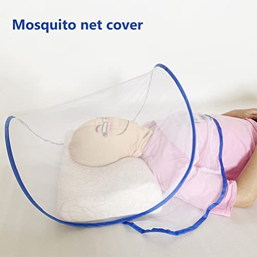 Mini Opvouwbare Mosquito Net voor Hoofd Ultralight Mosquito Net Tent voor Beddengoed Camping Travel Patio, Slaapzak Insect Net Hoofd Mini Opvouwbare Mosquito Net 48g(S) 4