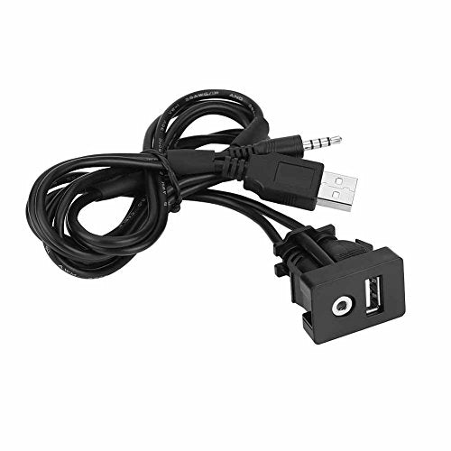3 5mm AUX Extension Cable USB-kabel aansluitveld voor de meeste van de auto USB Jack Extension Cord 3