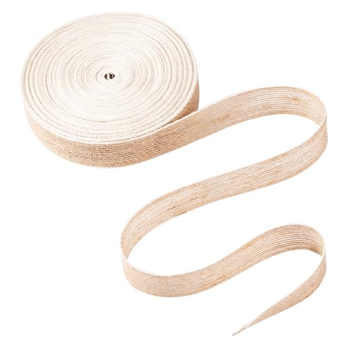 20 meter jute plint 25 mm ras Navajo wit natuurlijk jute plint bundel jute touw voor kledingstuk accessoires aanwijzig verpakt bruiloft decoratie