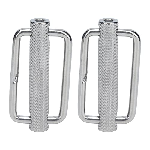 2 Stuk Slide Gesp, 316 Roestvrij staal Rechthoekig Verstelbare Knurled Roller Belt Buckles voor Webbing, Buckle Belts, Hondenhalsbanden, Nylon Webbing, Camping Straps(25mm) 4