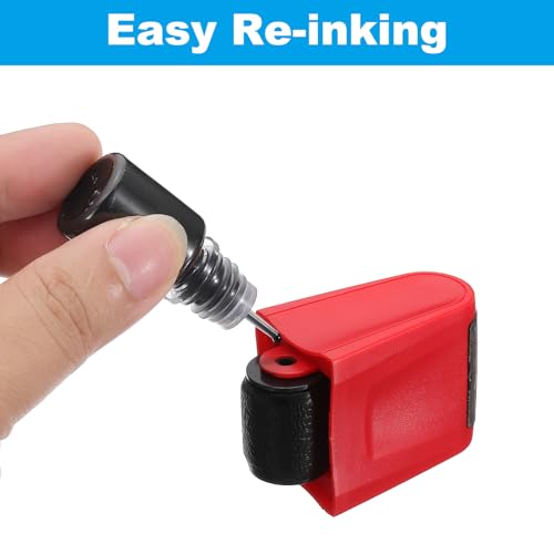 Navullingen van inkt voor identiteitsdiefstalbeveiliging, rolstempels, 12 stuks vervangende navulinkt voor vertrouwelijke rolstempels, anti-diefstal, privacy en beveiligings-ID adres 3