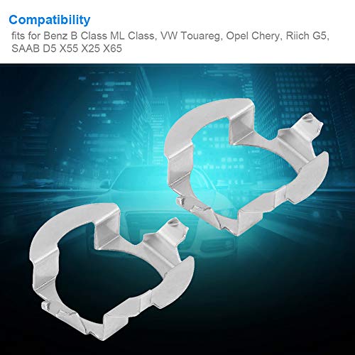 1 paar H7 LED Adapter, H7 LED houder H7 Koplamp Adapter H7 LED Headlight Bulb Behoud Clip voor B klasse ML klasse, voor Chery, voor Riich G5, SAAB D5 X55 X25 X65 3