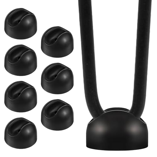 Haarspeld Beenbeschermer Voeten, Haarspeld Benen Voetbescherming, Hoes Geschikt voor 10mm Haarspeld Koffie Tafel Benen, Zwarte Stoel Been Caps Gemaakt van Rubber, Meubels Kussens, Vloerbeschermers (Pack van 8)