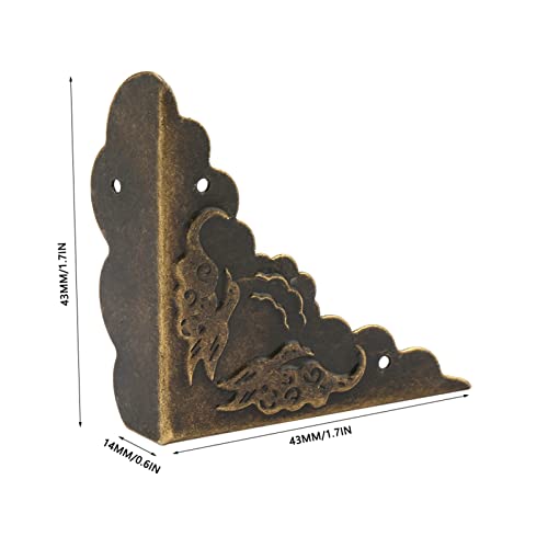 Bronzen Hoek Decoratie Beschermer, Antieke Meubels Meubels Hoek Veiligheid Bumpers, 12 stuks, voor Meubels Randen