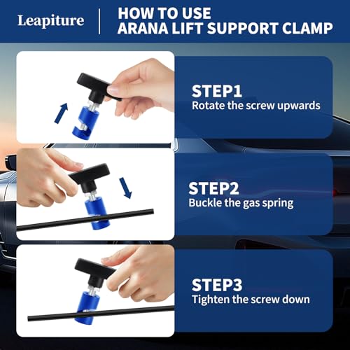 2 st. Hood Lift Support Clamp Behouder Clip Hood Strut Tailgate Hatch Strut Stopper Behoudhulpmiddel Behoudhouder Automotive Vervanging Delen Compatibel met 12mm Spark Plug 3