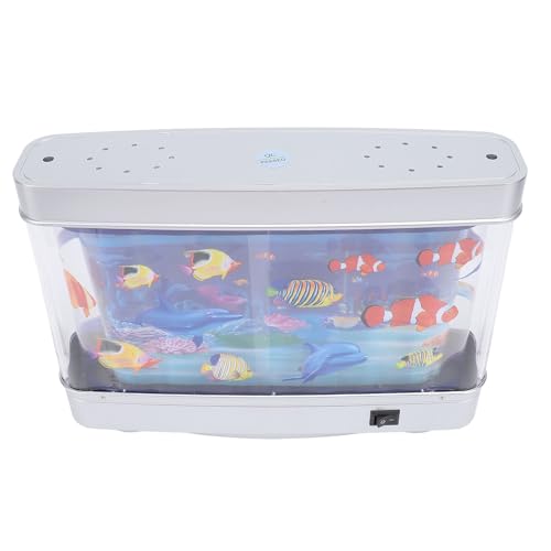 Mini Decoratieve Tropische Aquarium Lamp, Aquarium Nacht Licht met Beweging Vis, Sensory Therapie Speelgoed voor Baby's, Slaapkamer, Kantoor, Zeeleven 3