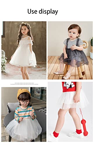 100 cm × 160 cm Kleurrijke Tule Stof met Sneeuwvlokken, Brede Tule Stof, Bronzing Stof, voor Bruiloft Decoratie, Party Decoratie, Kleding Decoratie, Home Decoratie, Banket Design, Wit 3