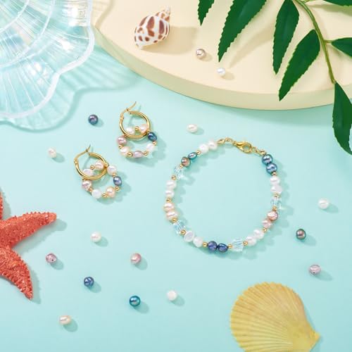 50st Natural Cultured Zoetwater Parel kralen onregelmatige vorm zoetwater parel kralen 5 kleuren sieraden kralen voor DIY armband ketting sieraden maken 3