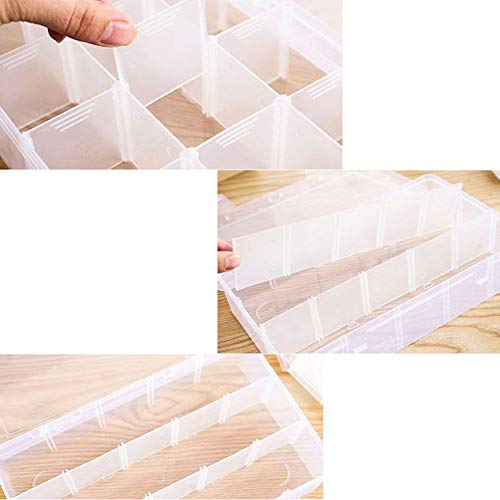 AimdonR Desk Storage Box, Craft Organizer voor Washi Tape, Artist Supplies en Stickers, 15 Compartiments, Duidelijk, Verwijderbaar