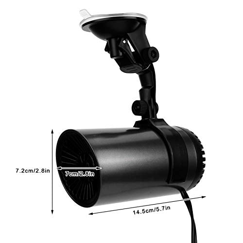 12V 150W snelle verwarming autoverwarmer, Mini Anion luchtzuiveraar Sigarettenaansteker voorruit Defrost Heater & koelventilator met Zuigbeker en racket 4