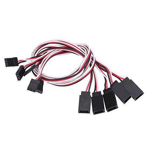 5Stuks Servo Kabels, 30cm 3-Pin Servo Extension Cable Cord Core Wire RC accessoire voor JR/FUTABA