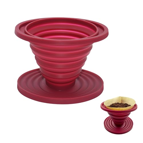 Koffie Filter Camping Koffie Filter Opvouwbare Koffie Filter Houder Siliconen Koffie Dripper Draagbare Koffie Filter Opvouwbaar voor thuis Camping reizen
