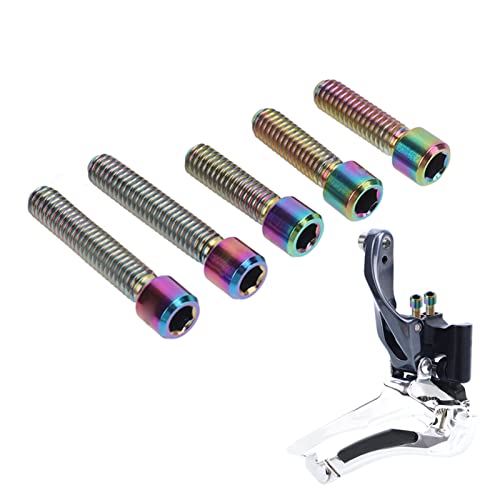 M4 3Scs 13.5 2Scs 20mm Derailleur Schroeven, Roestvrij voor- en achterzijde Derailleur Limit Fijne aanpassing voor Mountainbike (kleurrijk) 3