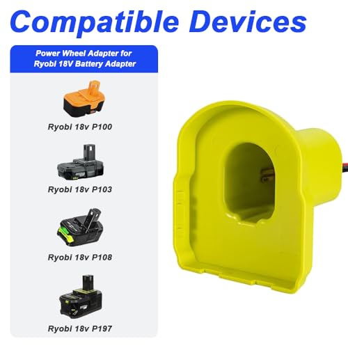 Battery Adapter Power Wheel voor Ryobi 18V Batterij Converter Kit Rc Auto Power Plug met schakelaar en Fuse Low Voltage Protection Module 3