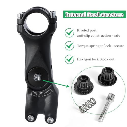 Verstelbare steel 31,8 mm, verhoog de fietsgreep 100 mm/120 mm ± 60 °, voor de meeste mountainbikes, wegfietsen, mountainbikes, BMX fietsen 4