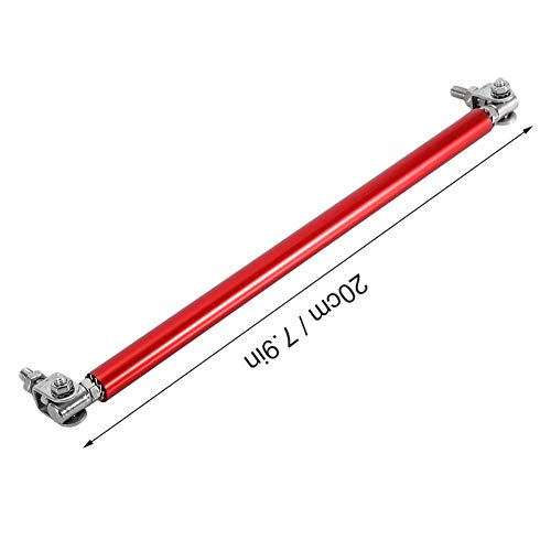 Bumper Support Bar, 2PCS 7.9" Car Front Bumper Lip Strut Rod Tie Ondersteuning Bar Strut Auto Wijziging (rood)