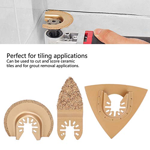 6PCS Zaagbladen Set, Oscillating Tool Blades, Oscillating Multi Tool Saw Blades Accessoire Set, Multi-Function Oscillating Saw Blades Gereedschap Houtbewerking Supplies 3