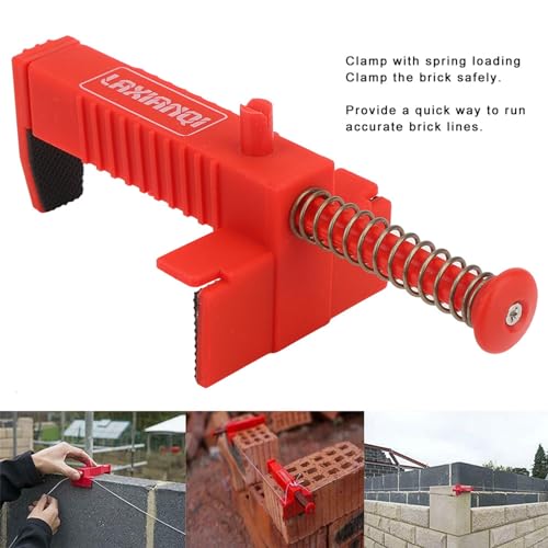 2 st. Brick Liner Runner Wire Lade Masonry Tool Fixer voor gebouwstructuren(Rood) 3