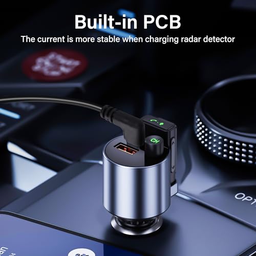 USB-C stekker naar RJ11 stekker, 90 graden, radardetector stroomkabel, vervangende kabel voor radardetector, 5V tot 12V, gain adapterkabel, 15 m