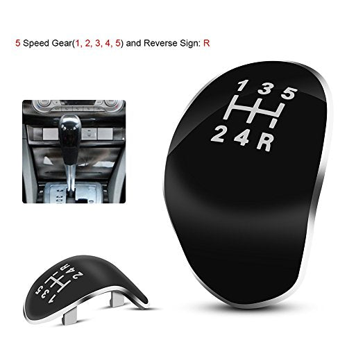 Gear Shift Knob 5 Speed Car Gear Shift Knob Head Cover Black, Black, professioneel