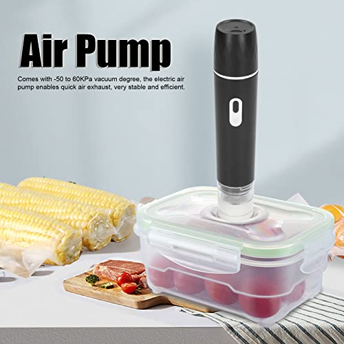 Elektrische luchtpomp handheld Vacuum Sealer Draadloze draagbare snelle Air Outlet Efficiënte opslag voor voedsel en kleding (zwart) 4