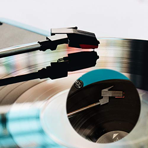 2 stuks draaitafel Naald Turntable Naalden Recordspeler Stylus Vervanging Sapphire Diamond Platinum Vinyl voor Record Player Vinyl (Red) 5