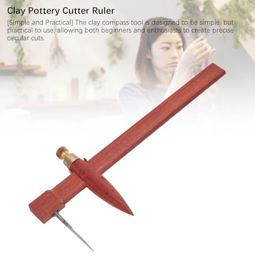 Clay Pottery Kompas Circle Cutter Liniaal Hout Roestvrij staal Kaliper met gemakkelijk te gebruiken voor veelzijdig gebruik