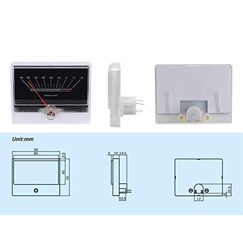 VU Meter, VU Meter Blue Words Backlight DB Meter Audioversterkers Power Amp Meter voor thuis Audio Auto Audio Transform, Audio 3