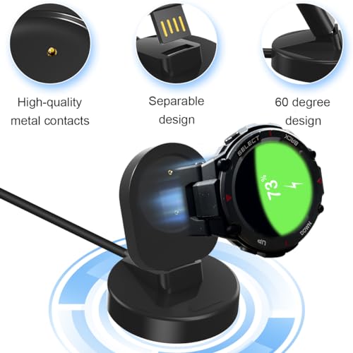 Oplaadstation Compatibel met Amazfit GTR GTS T-REX Smart Horloge, opladen Dock Charging Kabel, Stand, Charger houder met USB-kabel, Removable horloge Charging Kabel, Vervanging voor 3