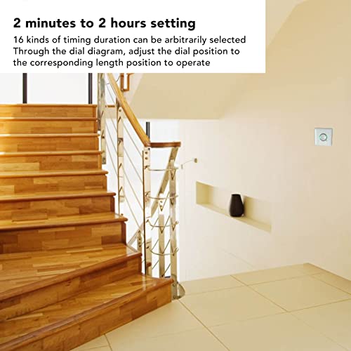 Countdown Timer Switch Panel, 220V Touch Control Wall Timer Schakel 2 minuten naar 2 uur tijd instelling 3500W 4