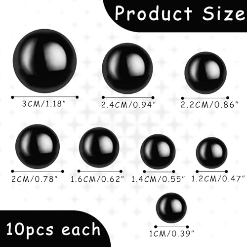 160 st. Haak dierlijke veiligheidsogen, Safety Eyes Large 10-30mm, Haak dierlijke ogen met ringen, Plastic veiligheidsogen voor het maken van teddyberen, DIY