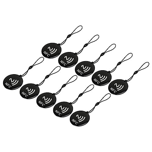 NFC Kaart, 10PCS NFC Tag NFC Chips Programmeerbare sleutelhanger NFC- 13.56MHZ 106 KBoud Herschrijfbare waterdichte NFC-kaarten, Labeling Tags