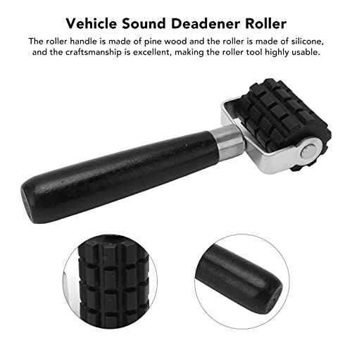 Geluid isolatie roller Professionele Uitlaat silicone rubber roller warmte isolatie pad roller onderhoud gereedschap met houten handvat(L) 5