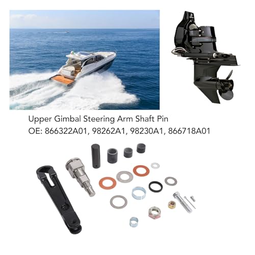 20PCS Bovenste Gimbal Stuurarm Aspen 866322A01, massief Legering en roestvrij staal Gimbal Stem Set, vervanging voor MerCruiser Bravo en Alpha One Gen 2 3
