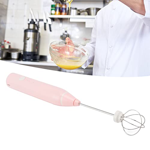 Mini Draadloze Elektrische Stirrrer Multifunctioneel Egg Beater met 3 modi en 2 Egg Beater Heads voor Melk Koffie (Roze) 4