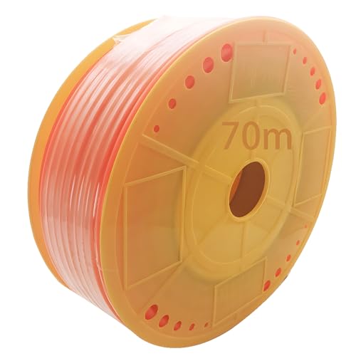 Flexibele slang Dujelixa OD 8mm x ID 5mm, luchtpneumatische, luchtcompressorenslang (oranje, 70m) gebruikt in mechanische olieoverdracht, remleidingen, infusiebuizen