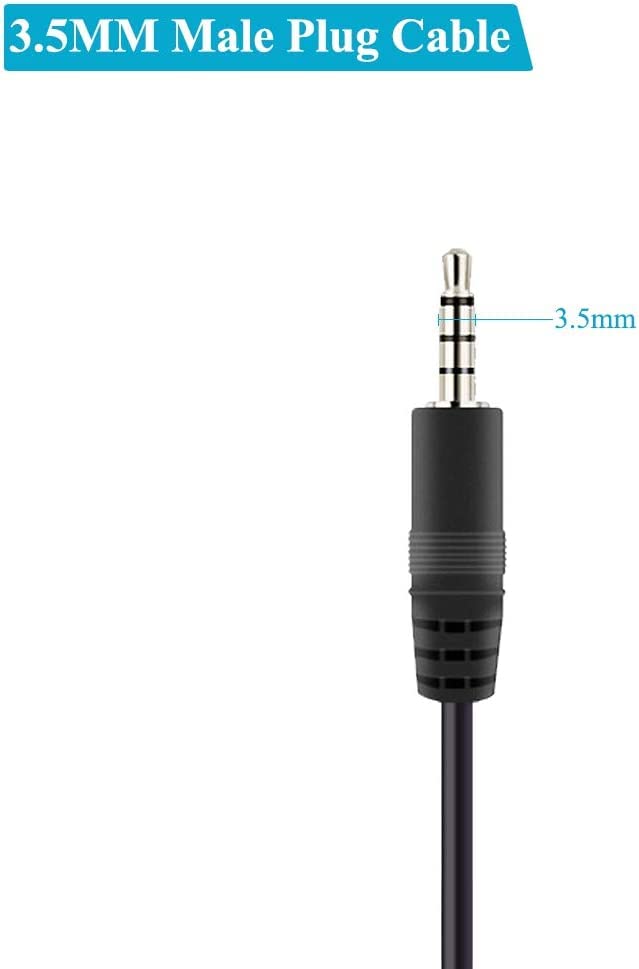 6 st 3.5mm Jack Jack Jack 3.5mm TRRS 4 Pole Audioplug voor Solderen 3,5mm Mini Stereo Jack Kabel voor Reparatie Audio Hoofdtelefoon Kabels (30cm) 3