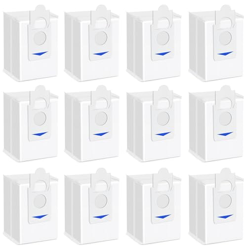 12PCS Stofzakken voor ECOVACS DEEBOT X2/X2 Omni/X2 Pro/DEX86 Stofzuiger Robotvervangingsonderdelen, Car-Leeg Station DDB030025